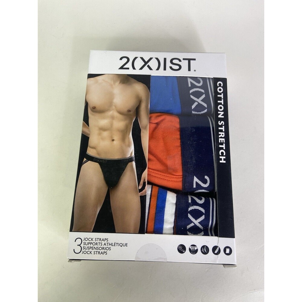 2xist Cotton Stretch 3 Jock Strap Jockstraps Multicolor Mens Size M